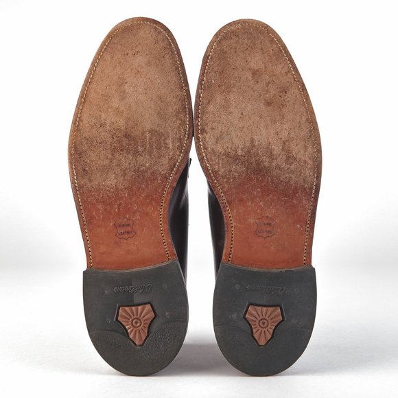 O'Sullivan Men's Burgundy Oxblood Leather Derby PTB Dress Shoes Size 10 C - Picture 6 of 8